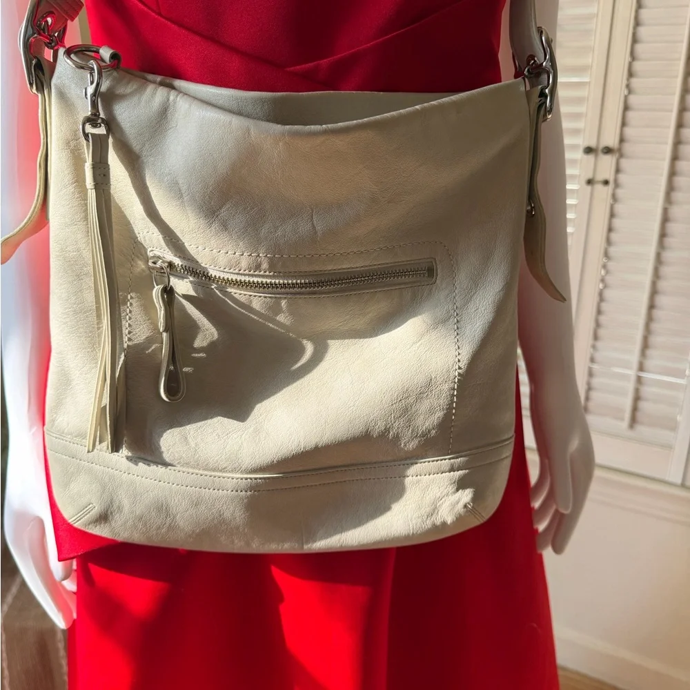 Vintage Coach Cream Leather Legacy Hobo Bag - Picture 2 of 10
